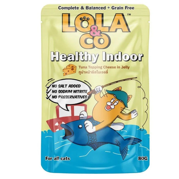 Lola & Co Tuna Topping Cheese in Jelly 80g (Pack of 5)